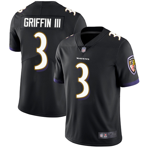 Baltimore Ravens Limited Black Men Robert Griffin III Alternate Jersey NFL Football #3 Vapor Untouchable